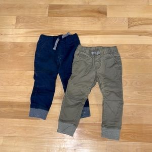 Two pairs of cat and jack pants.